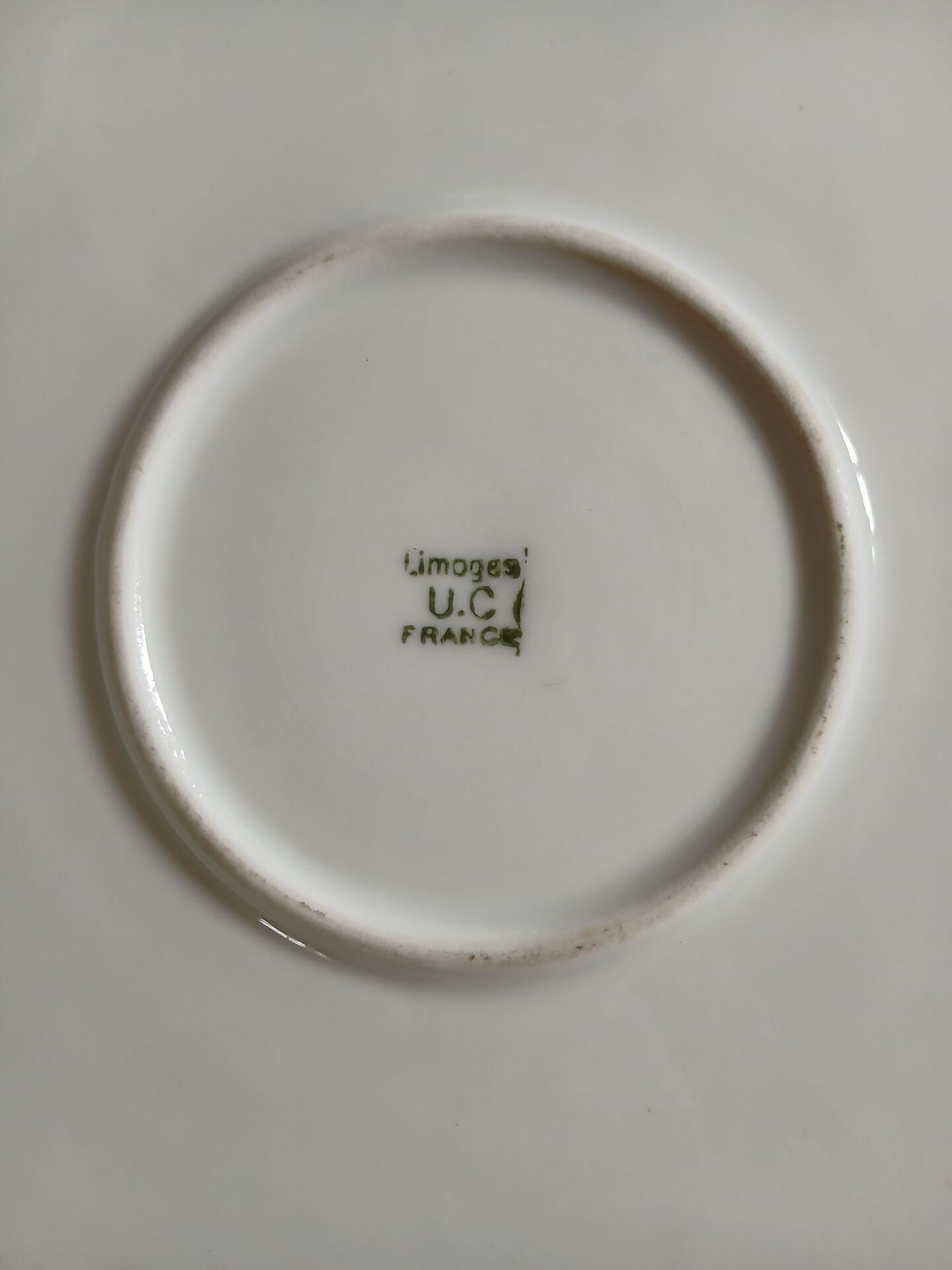 Large decorative antique porcelain plate