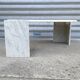 Table basse oeil italienne en marbre onyx, 1970