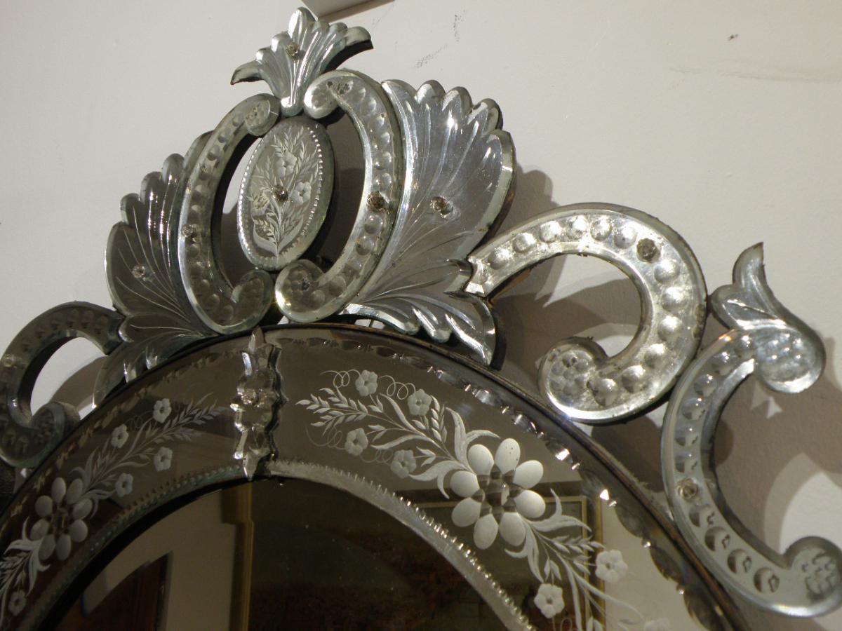 Venetian glass mirror