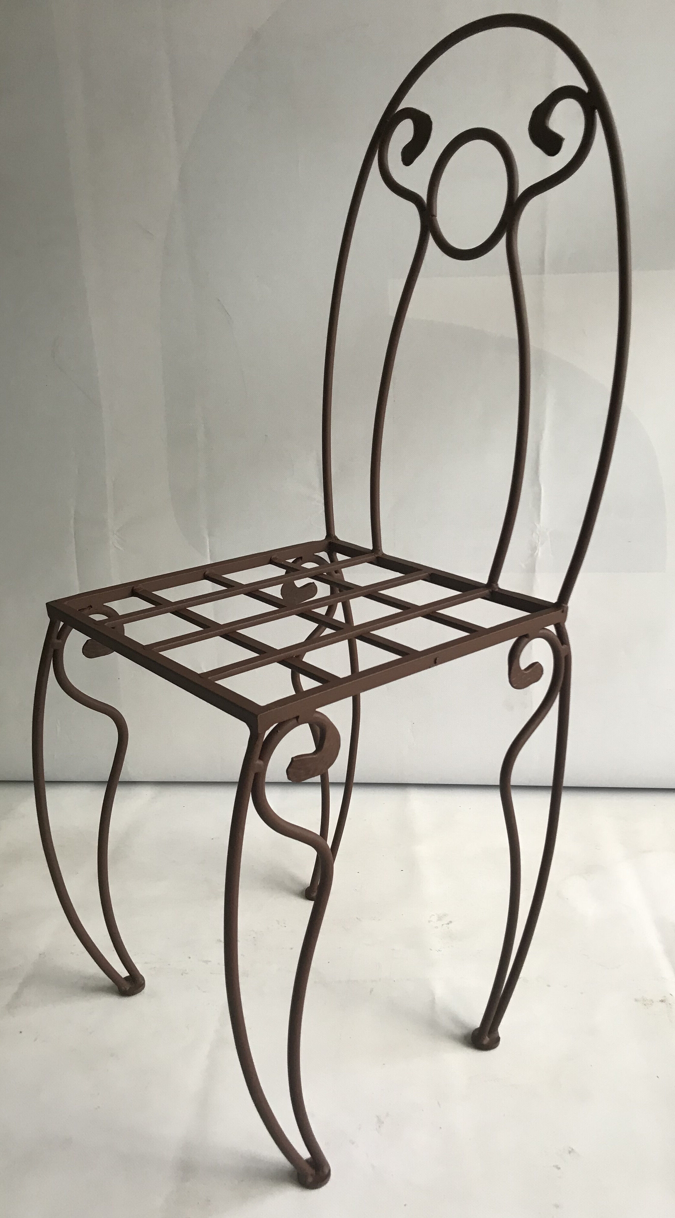 Art Deco wrought iron chair