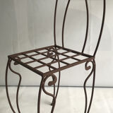 Art Deco wrought iron chair