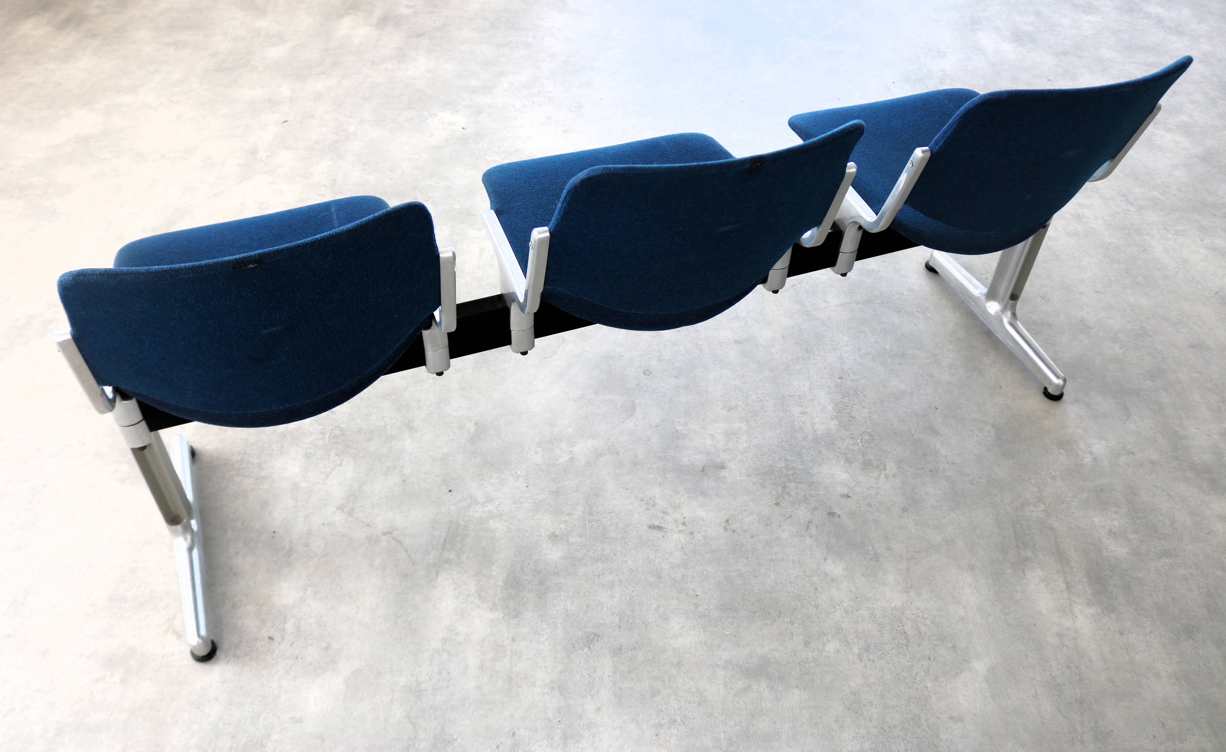 Vintage bench | waiting room bench | 1970s | Castelli