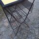 Porte vinyles meuble d'appoint en fer