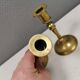 A set of vintage brass candlesticks. Denmark 1960-70s.