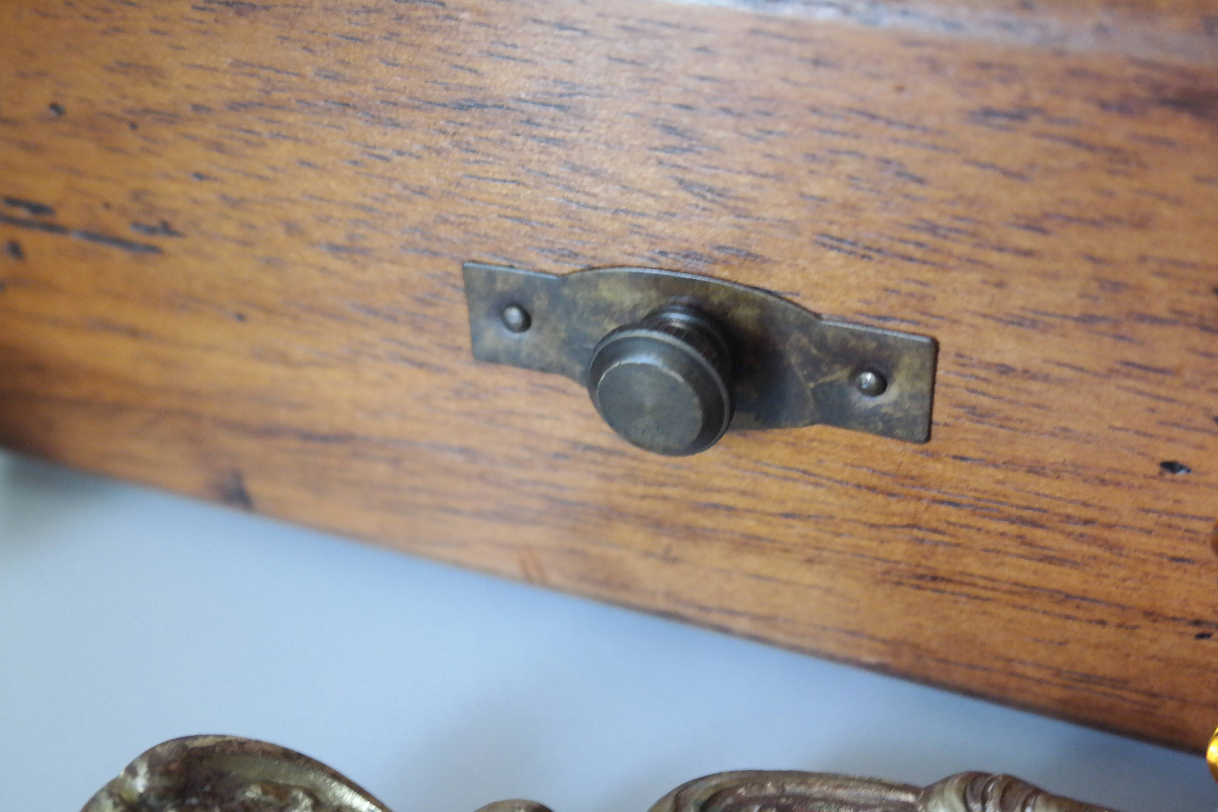 Vintage wooden table dressing table mirror 28x67cm