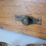 Vintage wooden table dressing table mirror 28x67cm
