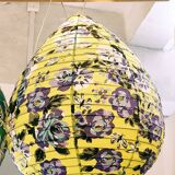 Printed fabric pear-shaped suspension