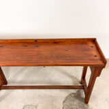 Large industrial wooden console table