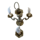 Chandelier with 3 branches in genuine bronze.