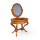 Antique swedish biedermeier dressing table in satin birch 1880
