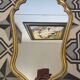 Batoque mirror in gilded wood 65 x 42 cm