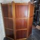 Three-panel screen in mahogany