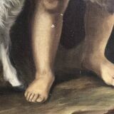 Painting Oil on canvas after Murillo Saint Jean Batiste early 20th century