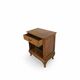 Antique Italian bedside table in solid walnut, 1920s/1930s
