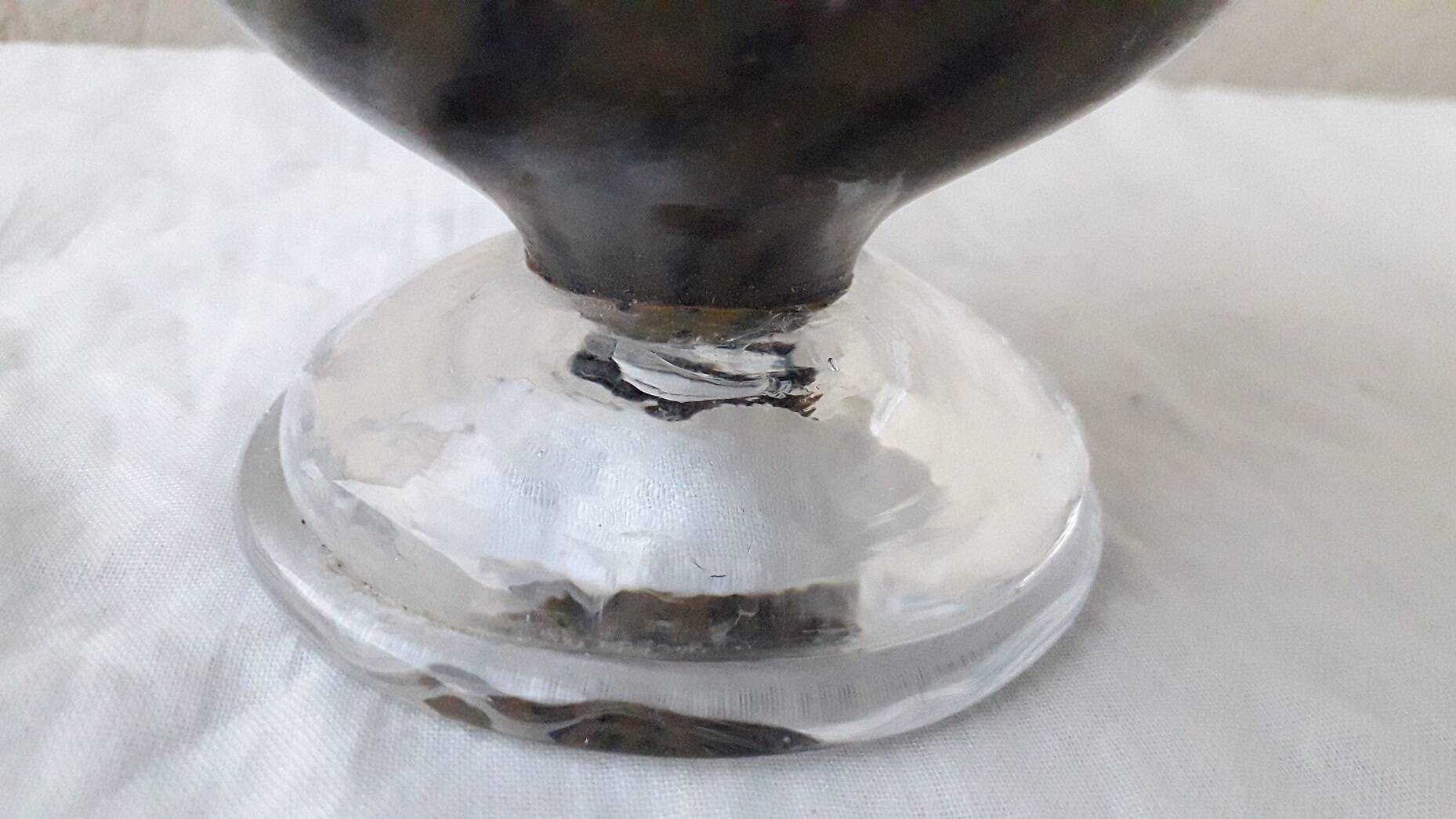 Glass vase on a stand