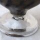 Vase sur pied en verre