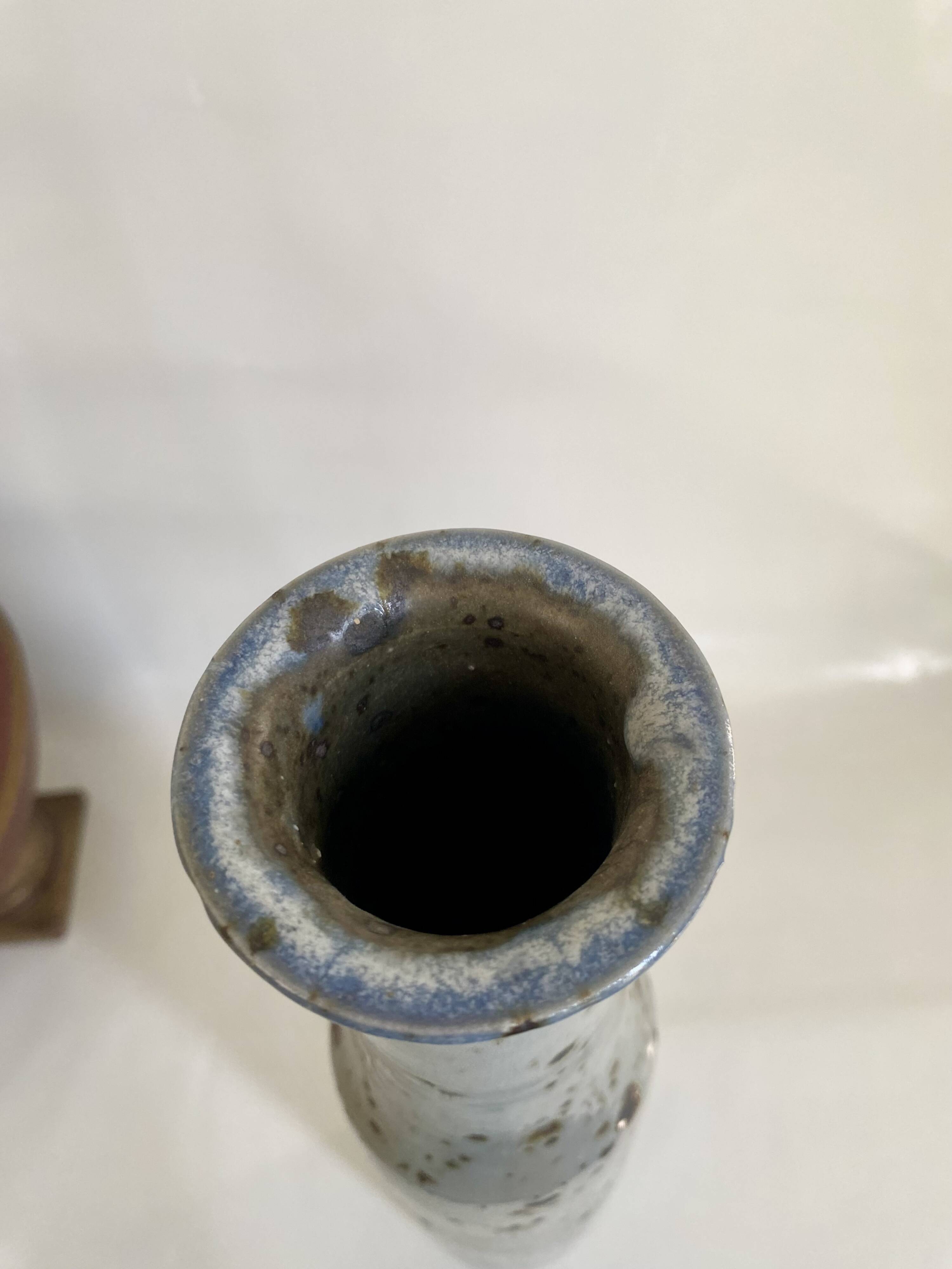 Pyrite ceramic bottle vase 47 cm