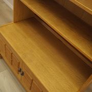 Henning Kjærnulf Oak Bookcase with Glass Doors, Danish 1960s