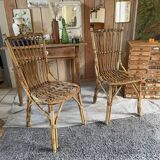Pair of rattan chairs