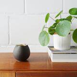 Vase en céramique jaune brun, Andreas Kastl Studio