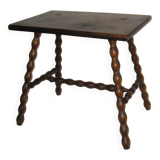 Turned wood coffee table from the 50s and 60s