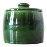 Green glazed ceramic box