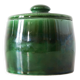 Green glazed ceramic box