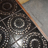 Danish rosewood ceramic tile coffee table, 1960s