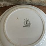 Ancien plat de service creux en céramique Moulin des loups & Hamage modèle Graciela