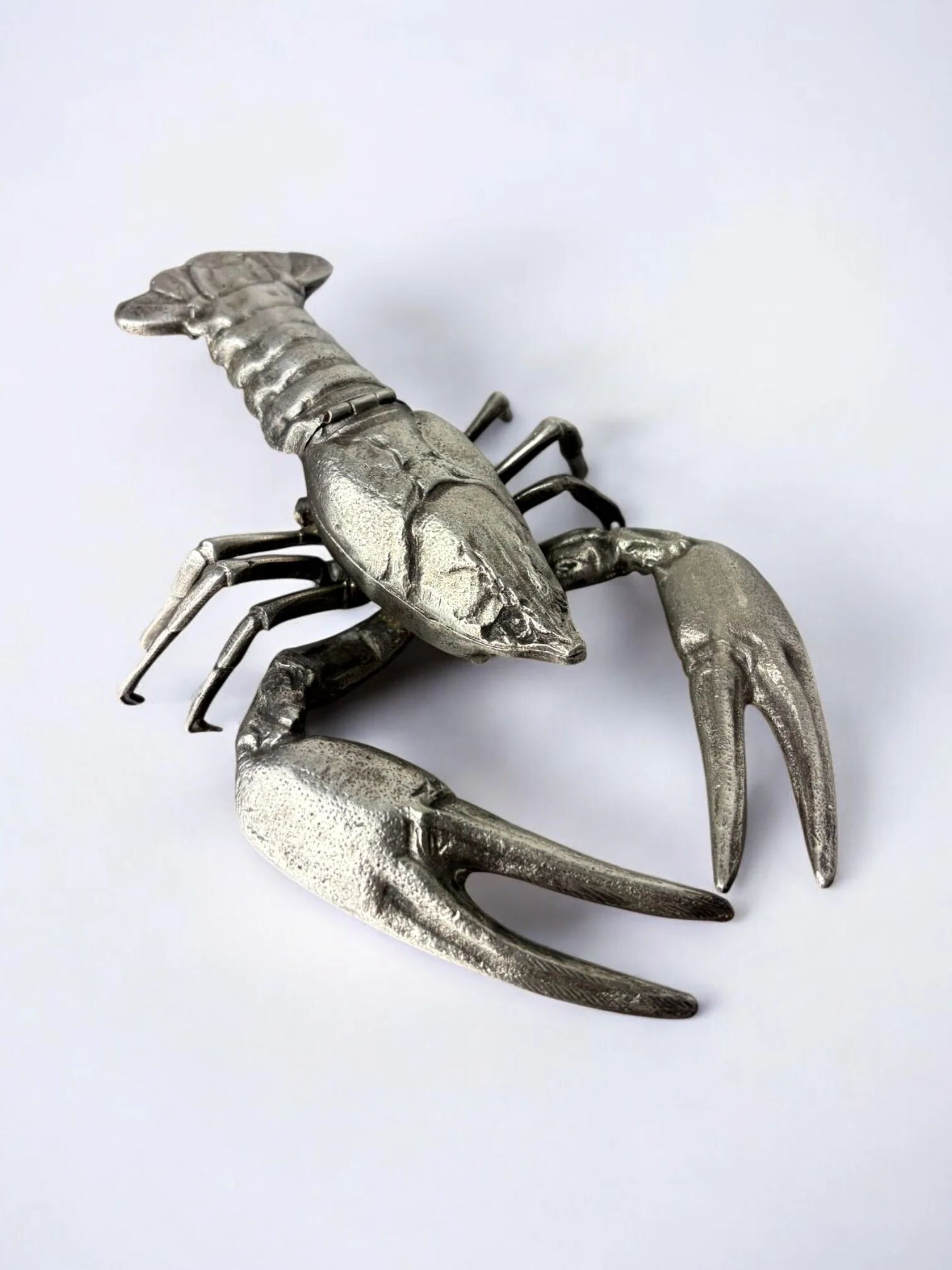 Lobster jewellery box, silver plated, Italy, 1950s