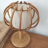 1960s rattan lamp or desk