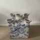Cracked ceramic tulip vase circa 1980