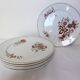 Lot de 6 assiettes plates vintage de Sarreguemines modèle Danois 210412