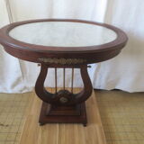 Oval pedestal table