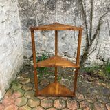 Étagère d’angle en bois massif