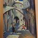 Small old painting oil on panel signed E. Guidi, frame