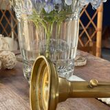 Solid brass candle holder