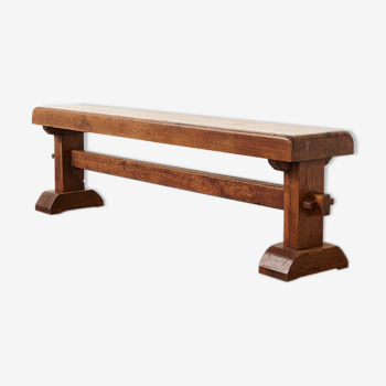Banc en chêne rustique des années 1920