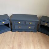 Chest of drawers and bedside tables set