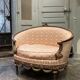 Small Sofa / Marquise From the Napoleon III Period in Waxed Wood in Louis XVI Style