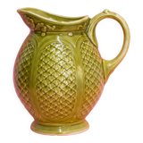Sarreguemines green vintage carafe