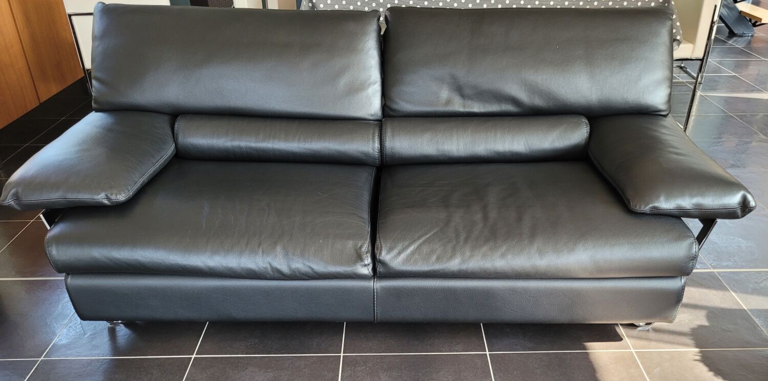 3-seater leather sofa