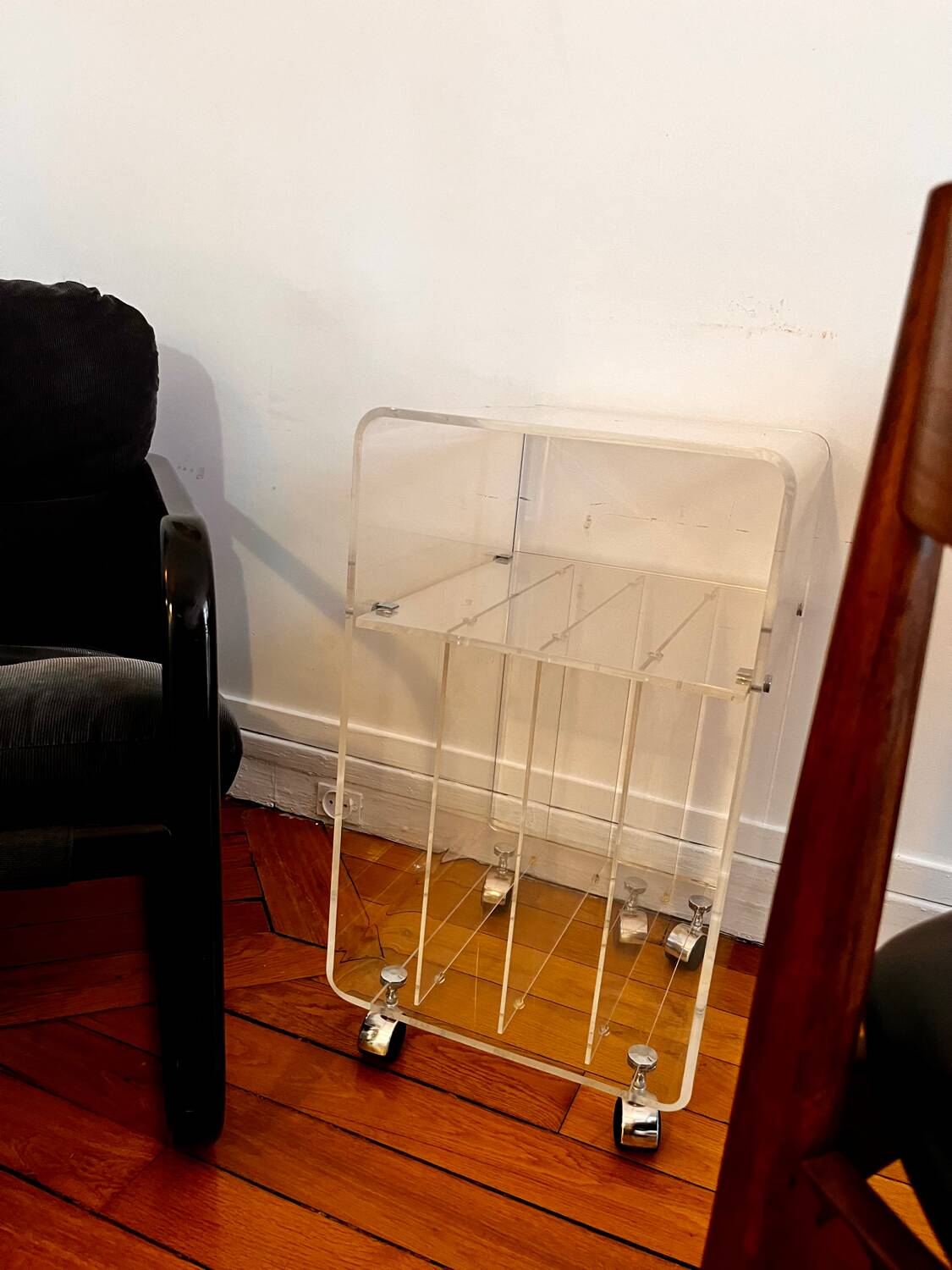 Meuble hi-fi range vinyle vintage David lange