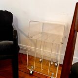 Meuble hi-fi range vinyle vintage David lange