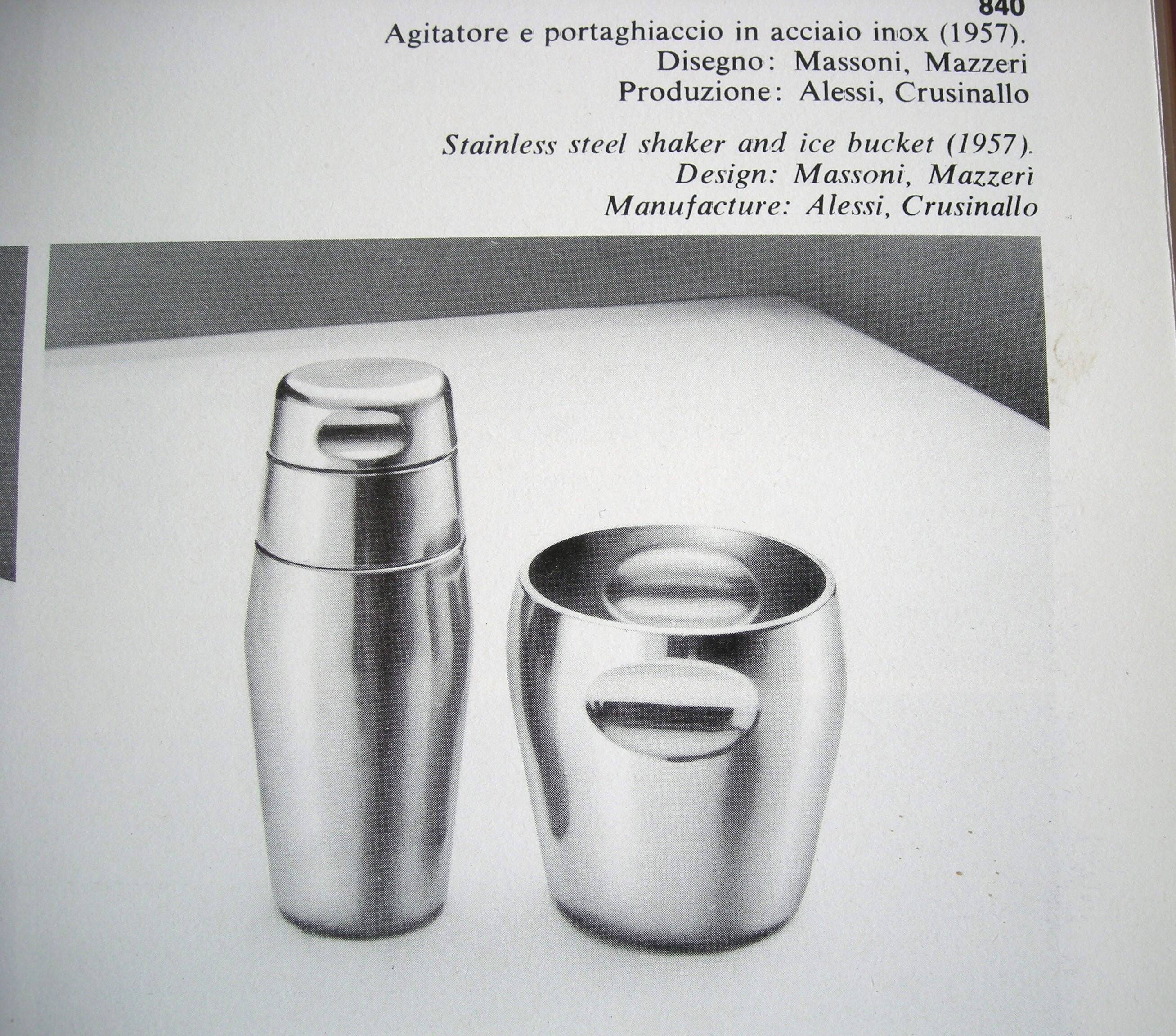 champagne bucket - Carlo Mazzeri and Luigi Massoni - Alessi from the 50s