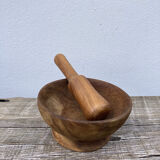 Carved wood mortar from Provence
