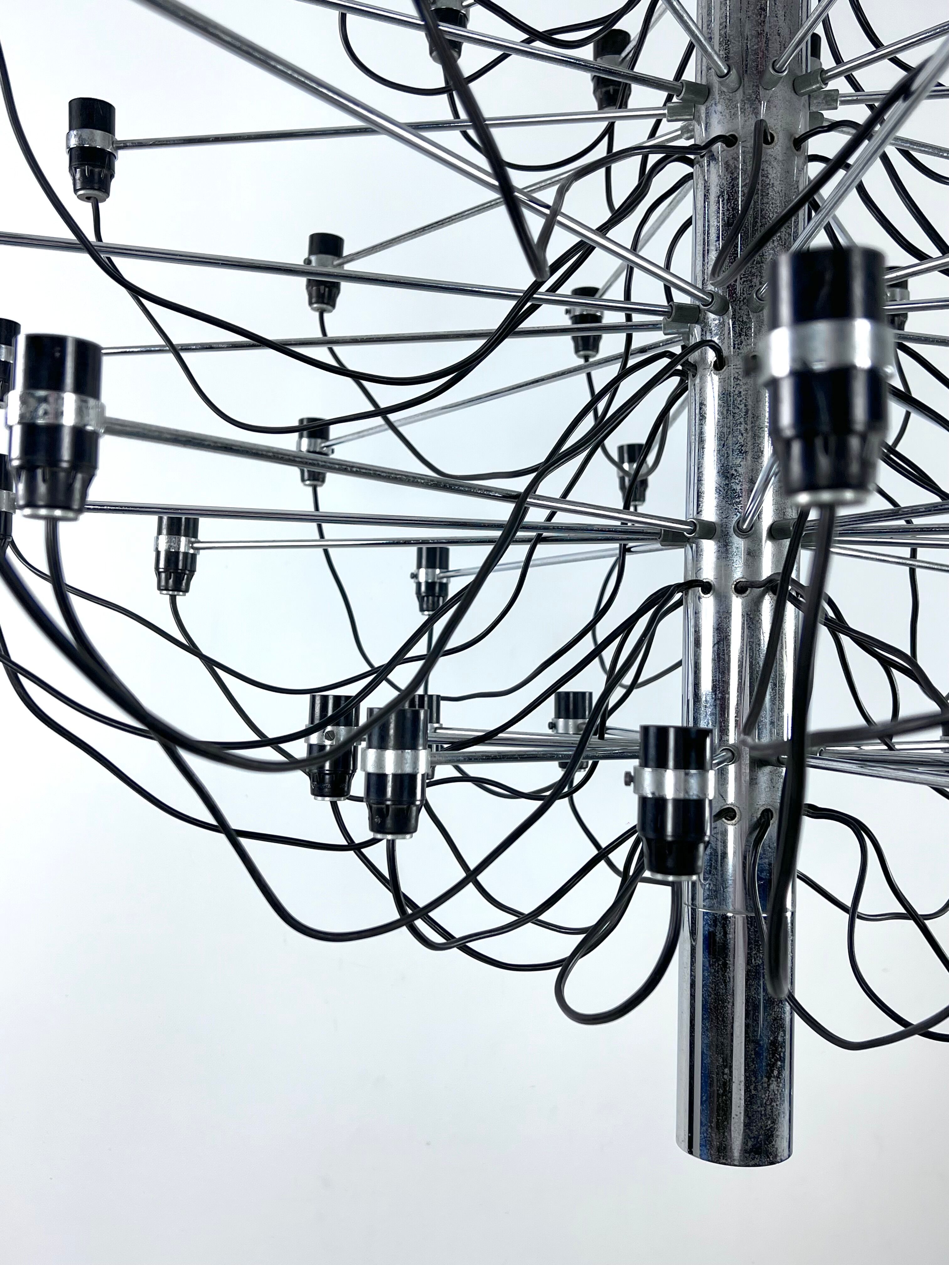 Chandelier 2097 by Gino Sarfatti for Arteluce Italy 1958