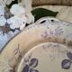 Antique iron earthenware dish