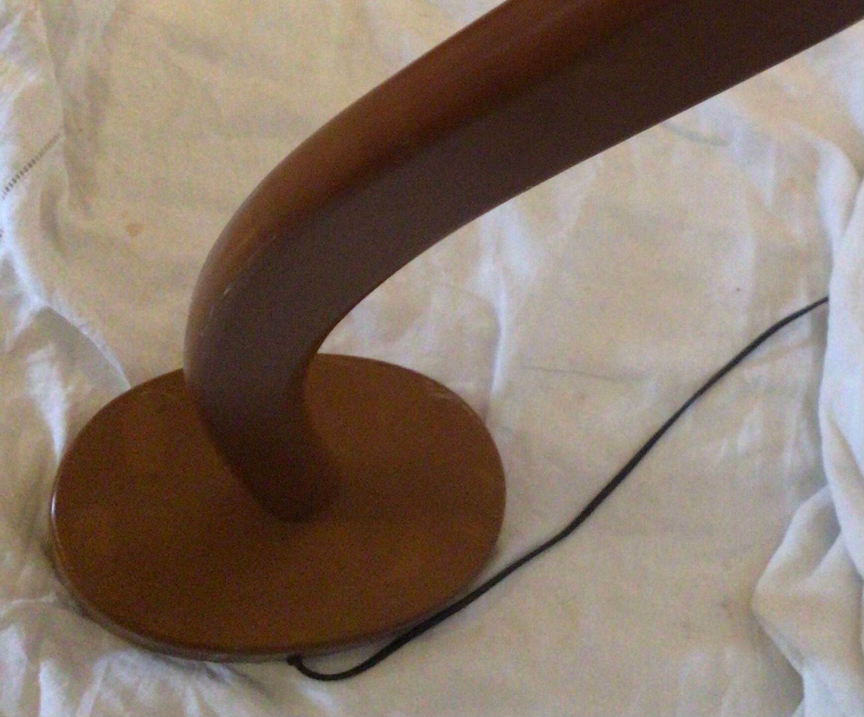 Vintage streetlight in stylized shape wood