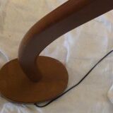 Vintage streetlight in stylized shape wood